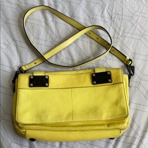 Rag & Bone Canary Yellow Cross Body Pilot Clutch